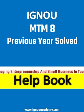 IGNOU MTM 8 Previous Year Solved Question Paper